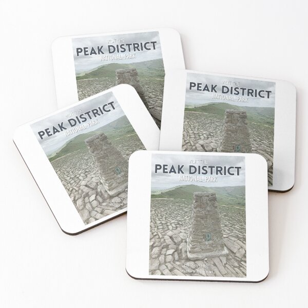 Item preview, Retro Travel Poster - The Peak District, Derbyshire, England, UK. designed and sold by Paul Rowland.
