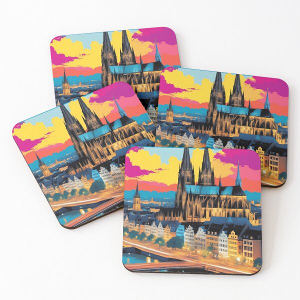 Item preview, Cologne Cathedral, Cologne, Germany, design in pop art style designed and sold by CreativeSparkzz.