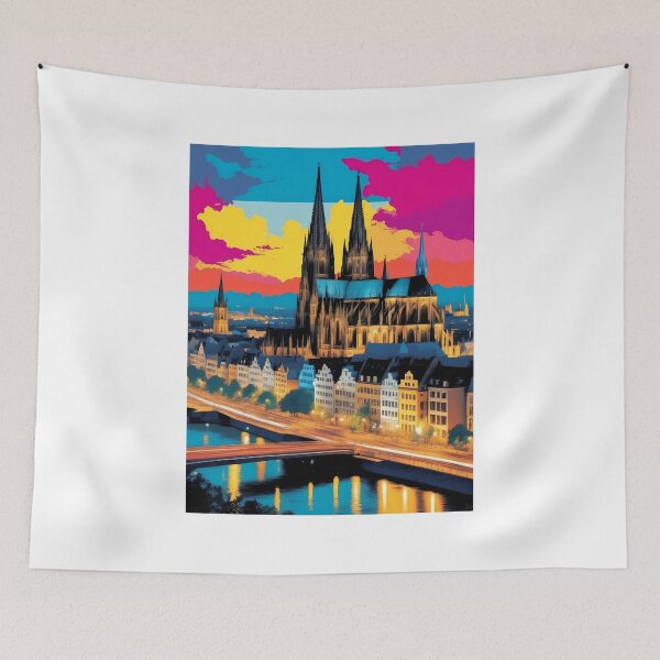 Item preview, Cologne Cathedral, Cologne, Germany, design in pop art style designed and sold by CreativeSparkzz.