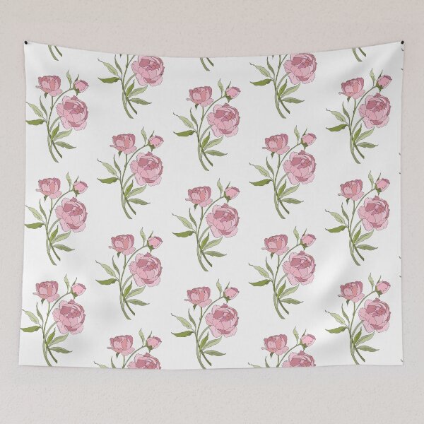 Item preview, peonías rosadas designed and sold by Morganpache.