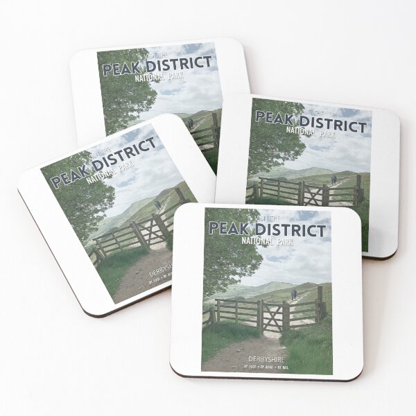 Item preview, Retro Travel Poster - The Peak District, Derbyshire, England, UK. designed and sold by Paul Rowland.