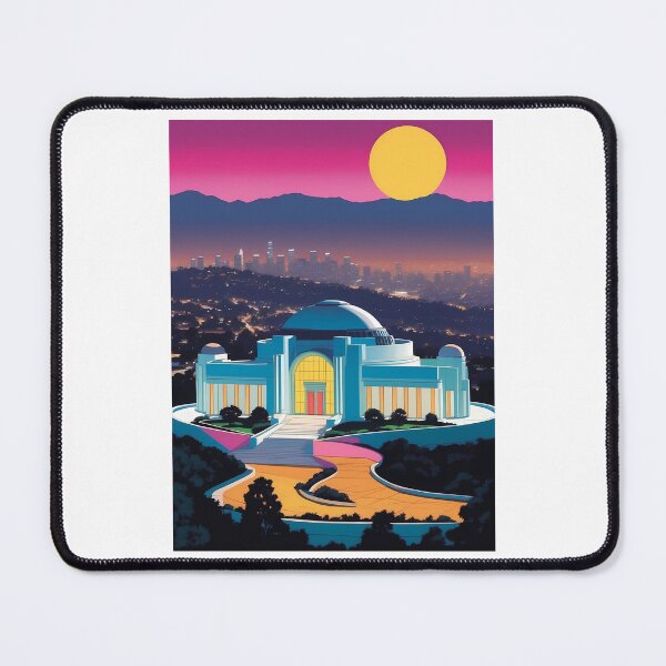 Item preview, Griffith Observatory, Los Angeles, California, USA, design in Pop Art style designed and sold by CreativeSparkzz.