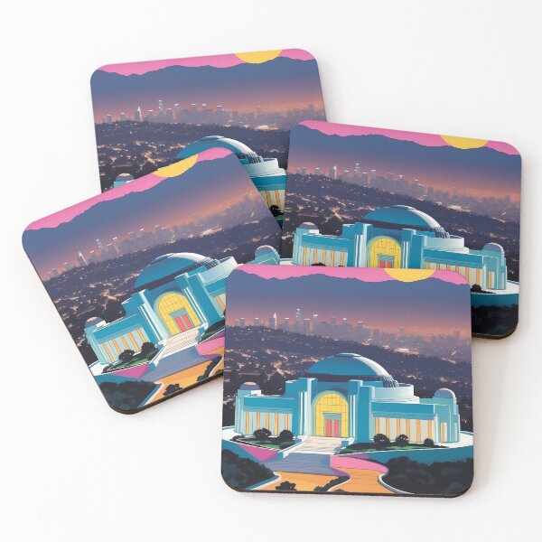 Item preview, Griffith Observatory, Los Angeles, California, USA, design in Pop Art style designed and sold by CreativeSparkzz.