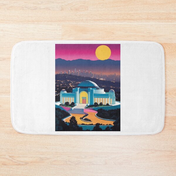 Item preview, Griffith Observatory, Los Angeles, California, USA, design in Pop Art style designed and sold by CreativeSparkzz.