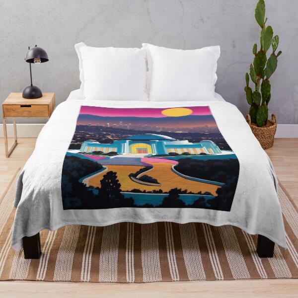 Item preview, Griffith Observatory, Los Angeles, California, USA, design in Pop Art style designed and sold by CreativeSparkzz.