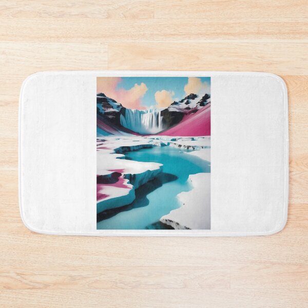 Item preview, Skogafoss, Iceland, design in pop art style designed and sold by CreativeSparkzz.