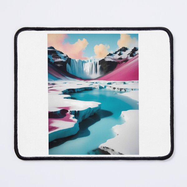 Item preview, Skogafoss, Iceland, design in pop art style designed and sold by CreativeSparkzz.