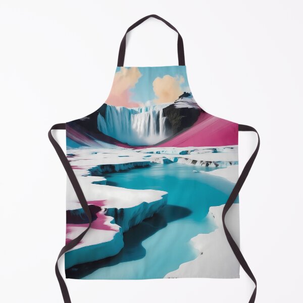 Item preview, Skogafoss, Iceland, design in pop art style designed and sold by CreativeSparkzz.