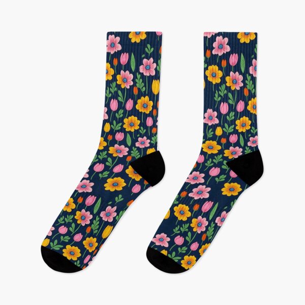 Item preview, Vibrant Floral Burst on Dark Background Graphic Pattern designed and sold by adriaquart.
