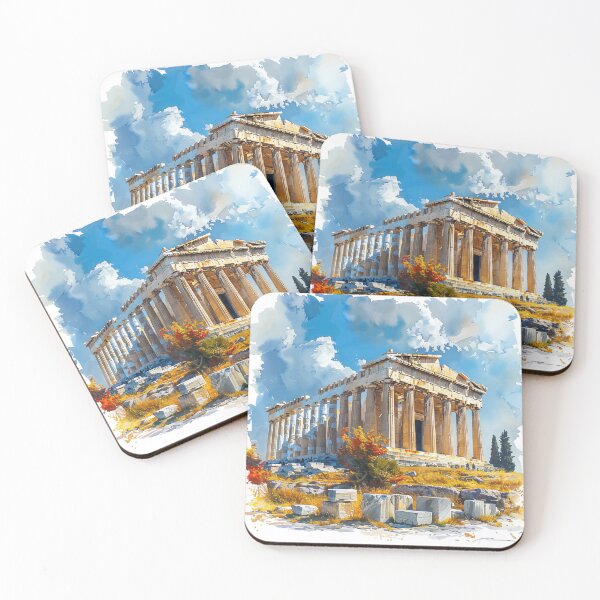 Item preview, Greek Acropolis Watercolor Travel Landmarks designed and sold by SayItWithYours.