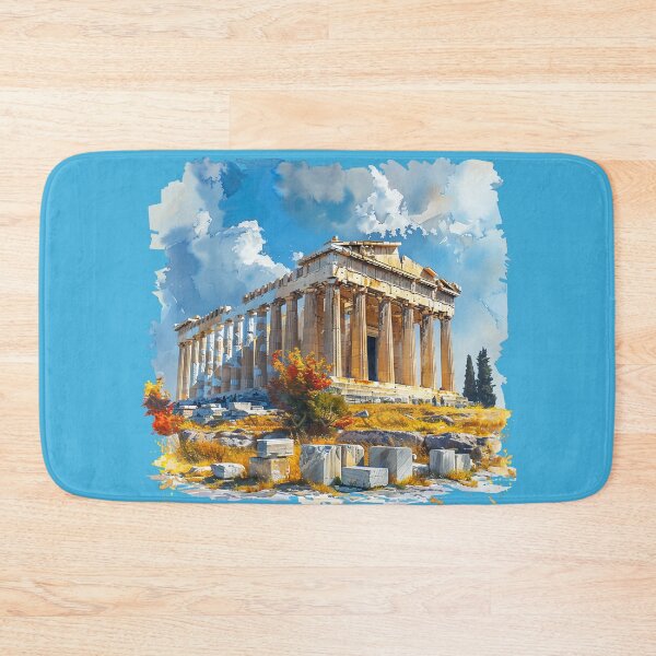 Item preview, Greek Acropolis Watercolor Travel Landmarks designed and sold by SayItWithYours.