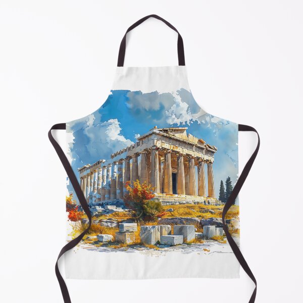 Item preview, Greek Acropolis Watercolor Travel Landmarks designed and sold by SayItWithYours.
