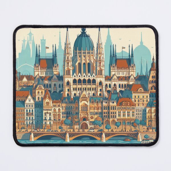 Item preview, Budapest, Hungary Animated Style Symbolic Attractions designed and sold by Gaborai.