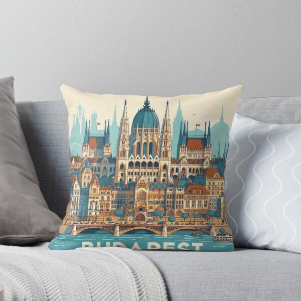 Item preview, Budapest, Hungary Animated Style Symbolic Attractions designed and sold by Gaborai.