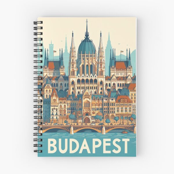 Item preview, Budapest, Hungary Animated Style Symbolic Attractions designed and sold by Gaborai.