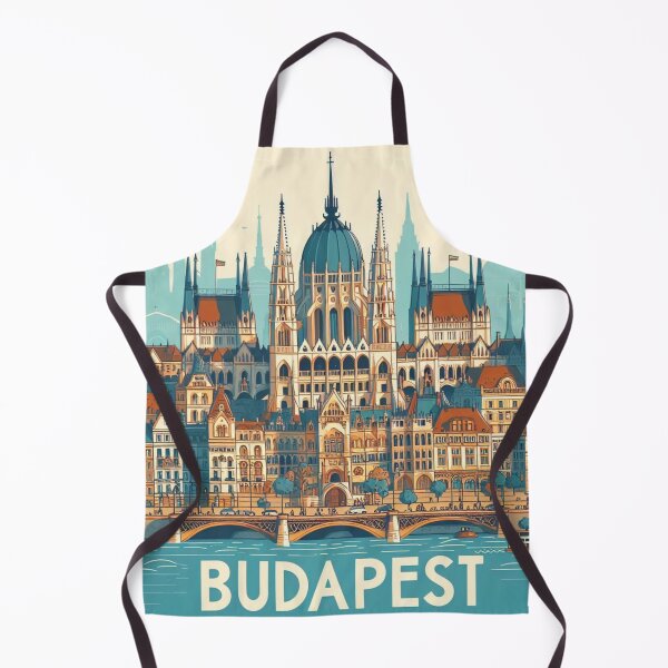 Item preview, Budapest, Hungary Animated Style Symbolic Attractions designed and sold by Gaborai.