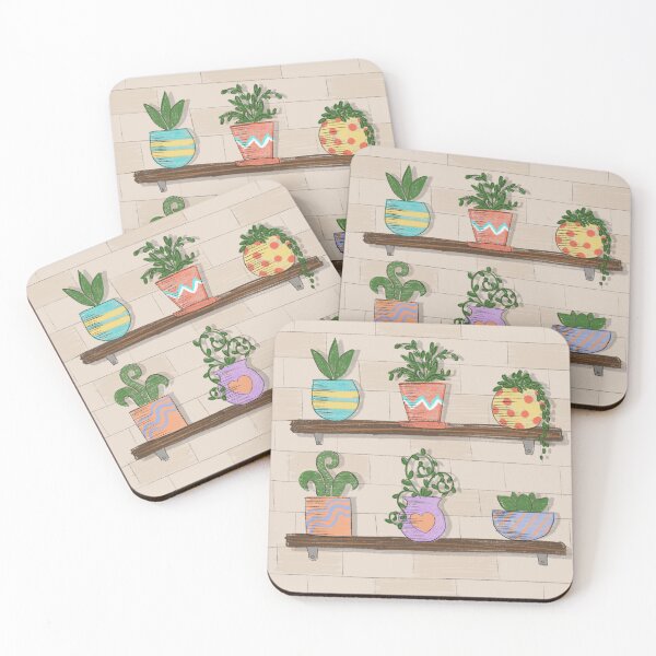Item preview, Sketchy plants on shelves designed and sold by dreamsclouds.