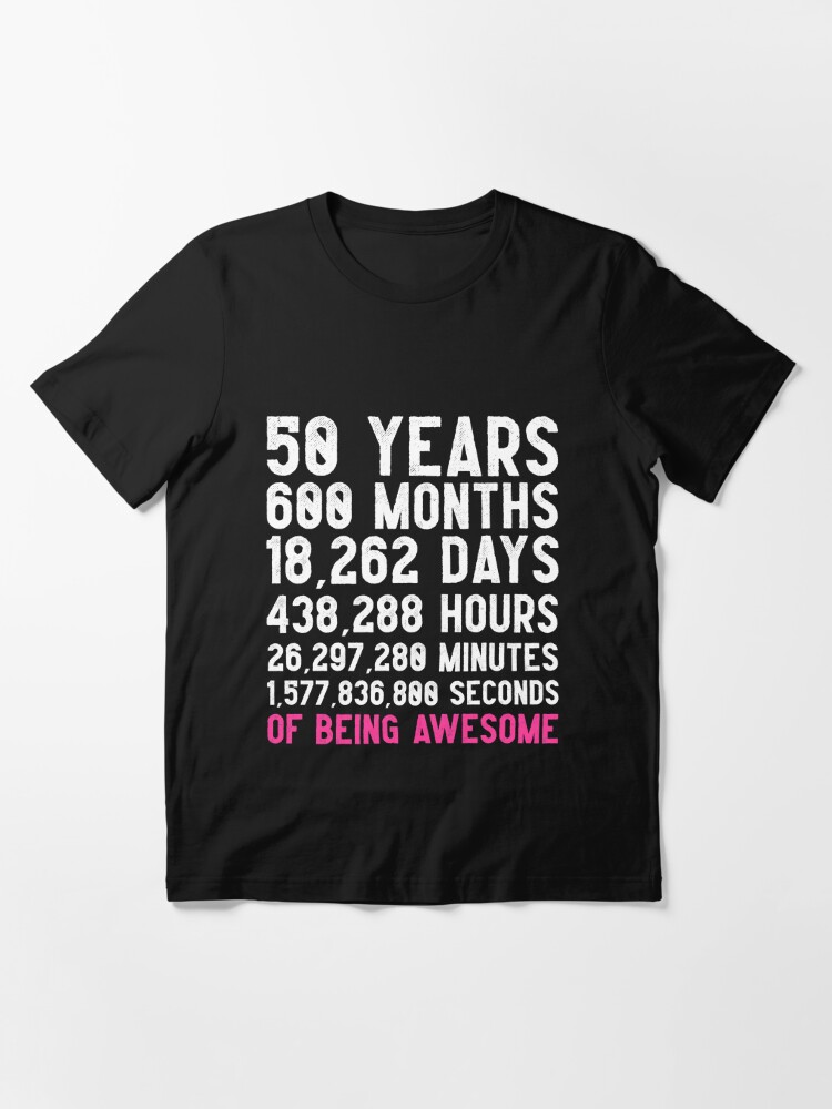 50 Geburtstags Count Down Der Frauen T Shirt Lustiges Geschenk Geburtstags Geschenk 50 Jahrige Alles Gute Zum Geburtstag 50 Jahre Alt Geschenk Fur 50 Jahre Alte Frauen T Shirt Von Larspat Redbubble