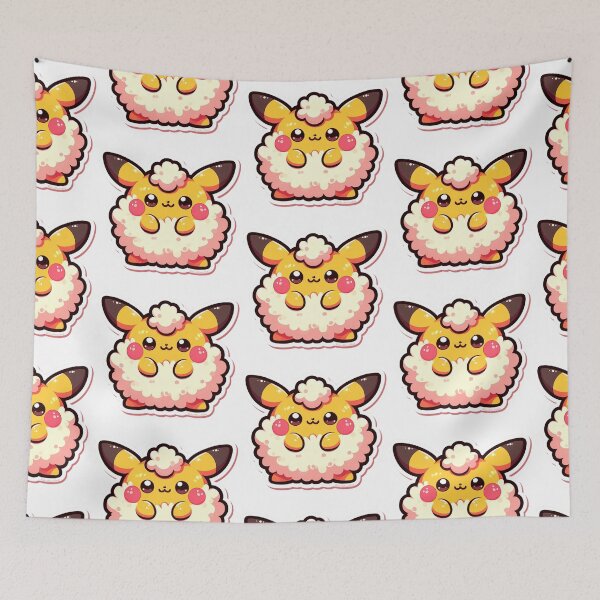Item preview, Fluffy Chu - Sticker designed and sold by rikymorphe.