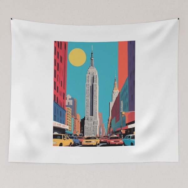 Item preview, La ciudad de Nueva York, Nueva York, EE.UU., diseño en estilo pop art. designed and sold by CreativeSparkzz.