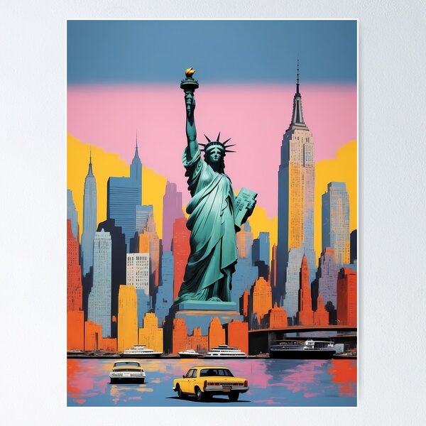 Item preview, New York City, New York, USA, design in pop art style designed and sold by CreativeSparkzz.