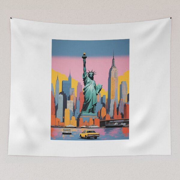 Item preview, New York City, New York, USA, design in pop art style designed and sold by CreativeSparkzz.
