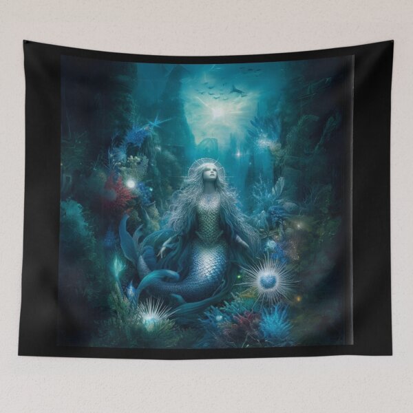 Item preview, Enigmatic Siren Underwater World designed and sold by ArtemisDesignAI.