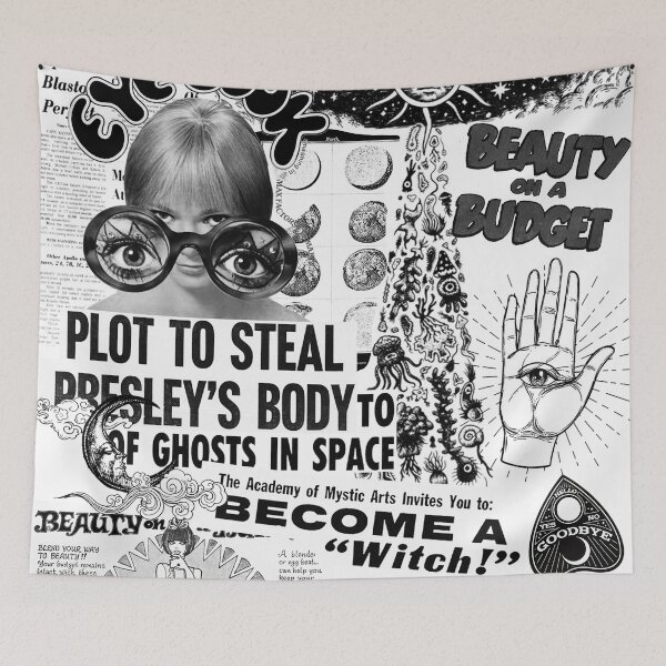 Item preview, Trippy newspaper print designed and sold by Erribeka.