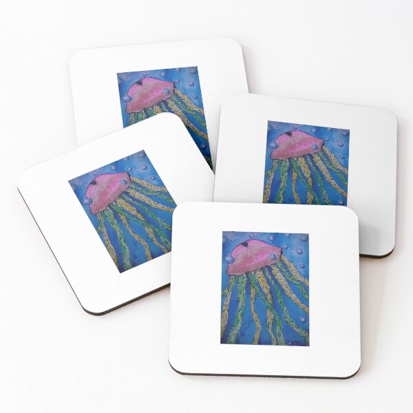 Item preview, Jellyfish Watercolor/Ink Painting designed and sold by LizLightArt.