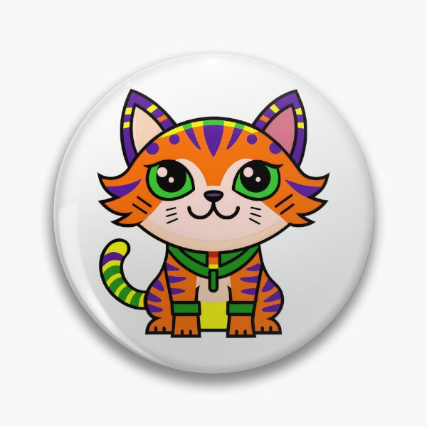 Item preview, Cute Cat Drawing in Vibrant Colors designed and sold by musa ibrahim kılıç.