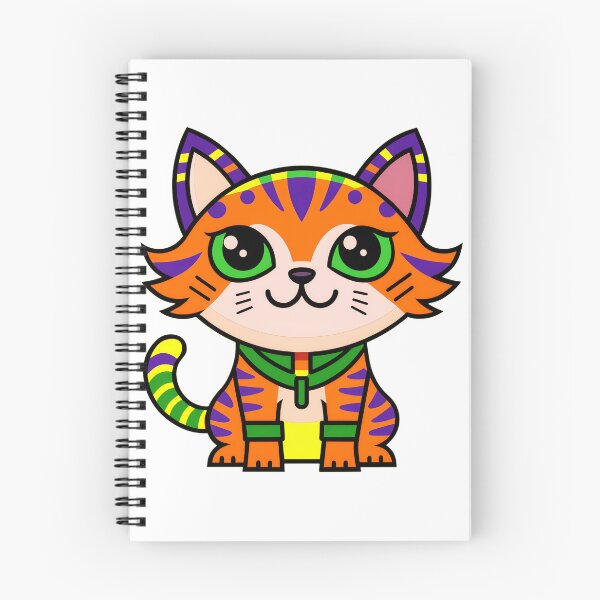 Item preview, Cute Cat Drawing in Vibrant Colors designed and sold by musa ibrahim kılıç.