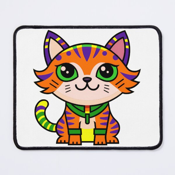 Item preview, Cute Cat Drawing in Vibrant Colors designed and sold by musa ibrahim kılıç.