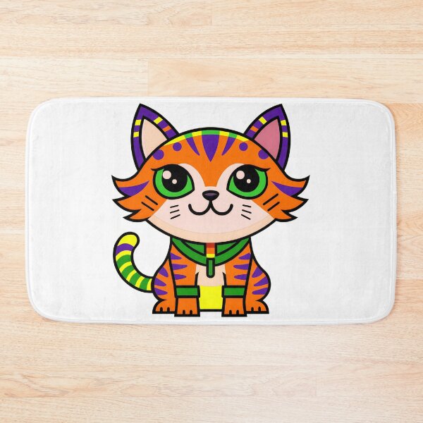 Item preview, Cute Cat Drawing in Vibrant Colors designed and sold by musa ibrahim kılıç.