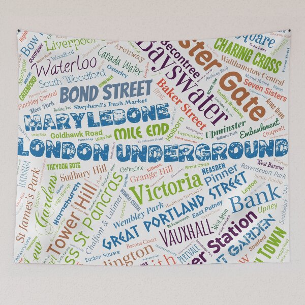 Item preview, London Underground Stations designed and sold by Montage-Madness.