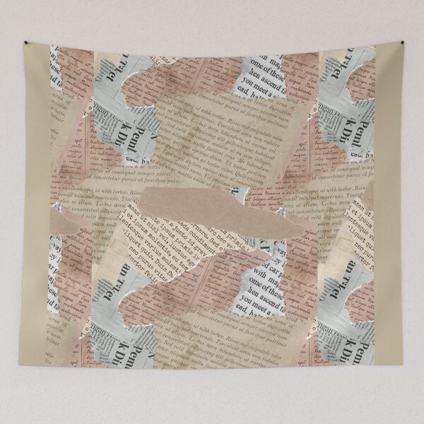 Item preview, Retro Reboot: Vintage Paper Collage in Earth Tones Pattern designed and sold by adriaquart.