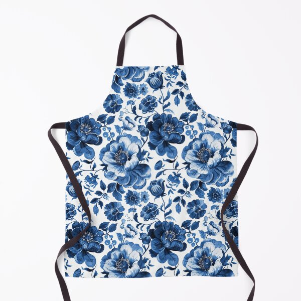 Item preview, blue flowers designed and sold by nochnichda.