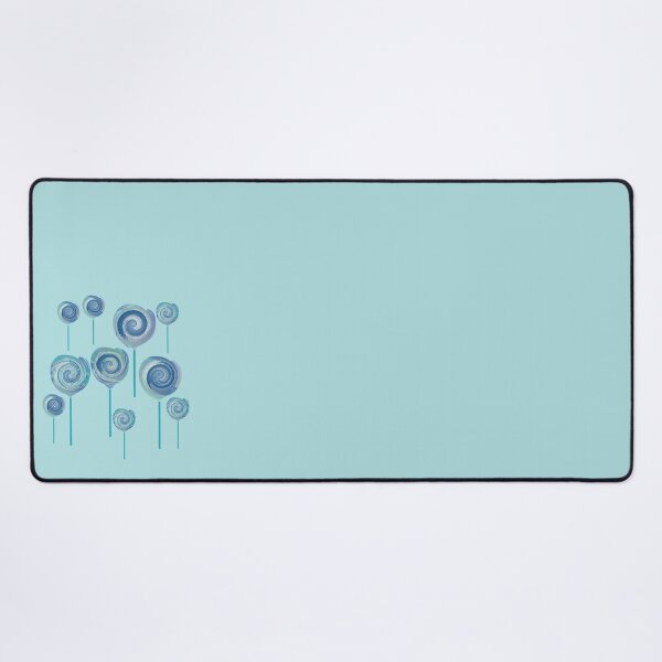 Item preview, 10 Blue Lollipops with Abstract Ocean Wave Design designed and sold by Beachy.