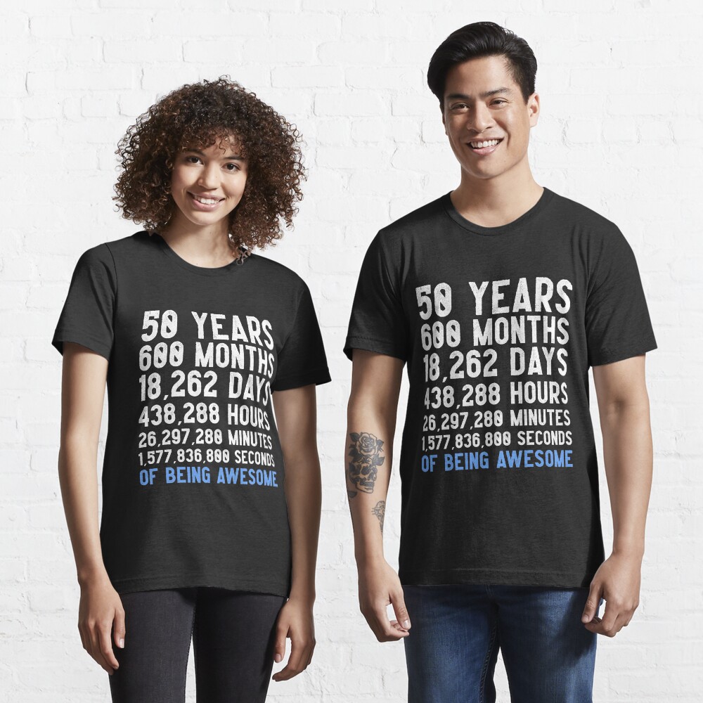 Men's 50th Birthday Countdown T-Shirt Funny Gift Birthday Gift 50 Year Olds | Happy Birthday 50 Years Old | Gift for 50 Year Old Men Men's 50th Birthday Countdown T-Shirt Funny Gift Birthday Gift 50 Year Olds | Happy Birthday 50 Years Old | Gift for 50 Year Old Men