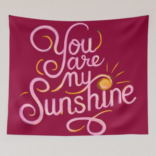 Item preview, "You Are My Sunshine" typography Saying designed and sold by redask2me.