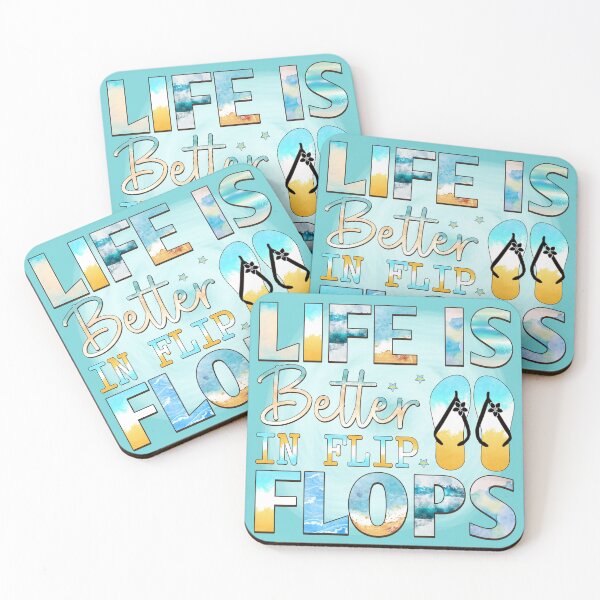 Artikelvorschau, In Flip Flops ist das Leben besser entworfen und verkauft von MarigoldandLily.