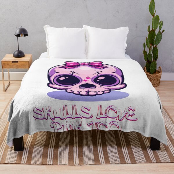 Item preview, Skulls Love Pink Too designed and sold by flamini.