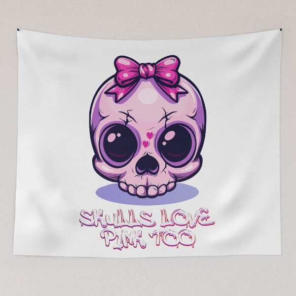 Item preview, Skulls Love Pink Too designed and sold by flamini.