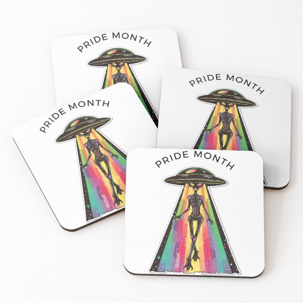 Item preview, Pride month. Rainbow UFO Alien designed and sold by Anastasiia Yurevych.
