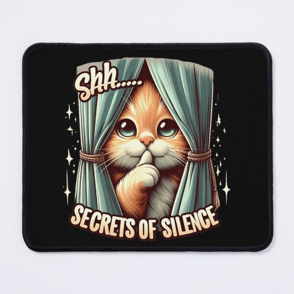Item preview, Cat say Shhh... secrets of silence designed and sold by Coollzone.
