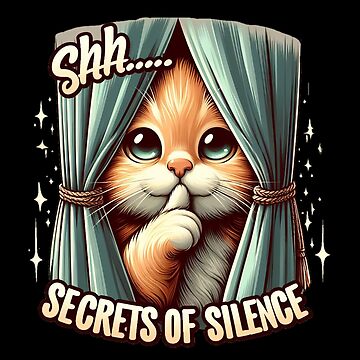 Artwork thumbnail, Cat say Shhh... secrets of silence by Coollzone