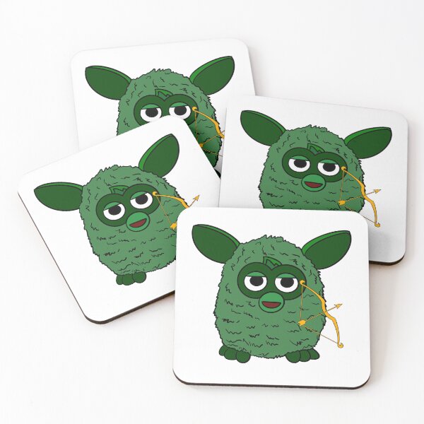 Item preview, Forest Green Artemis Furby designed and sold by Animals-by-JB.