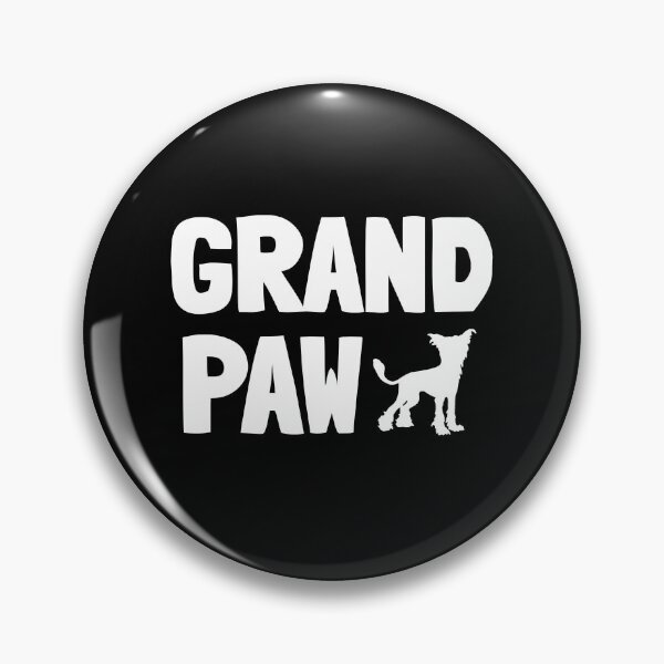 Item preview, Grand Paw Funny Chinese Crested Grandpa Dad Dog Gift  designed and sold by Guarddogdrive.