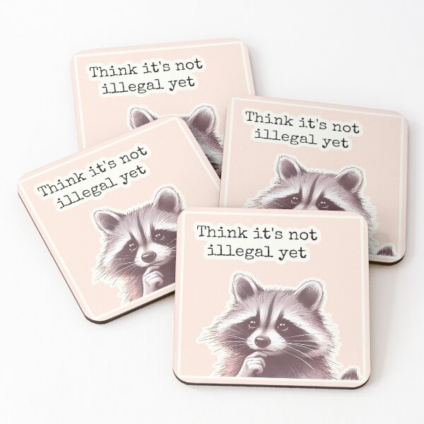 Item preview, Thinking Raccoon designed and sold by SweetLog.