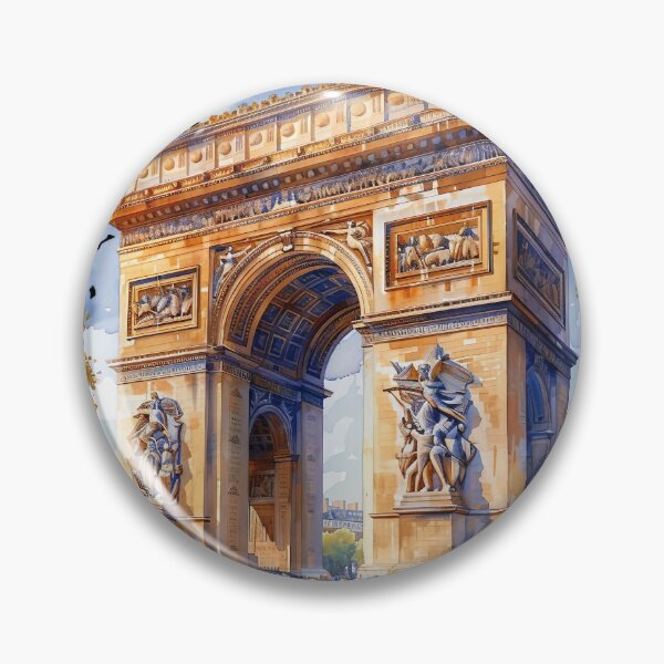 Item preview, Arc de Triomphe Watercolor Travel Landmarks France designed and sold by SayItWithYours.