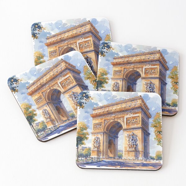 Item preview, Arc de Triomphe Watercolor Travel Landmarks France designed and sold by SayItWithYours.